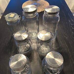 7 Assorted Glass Jars